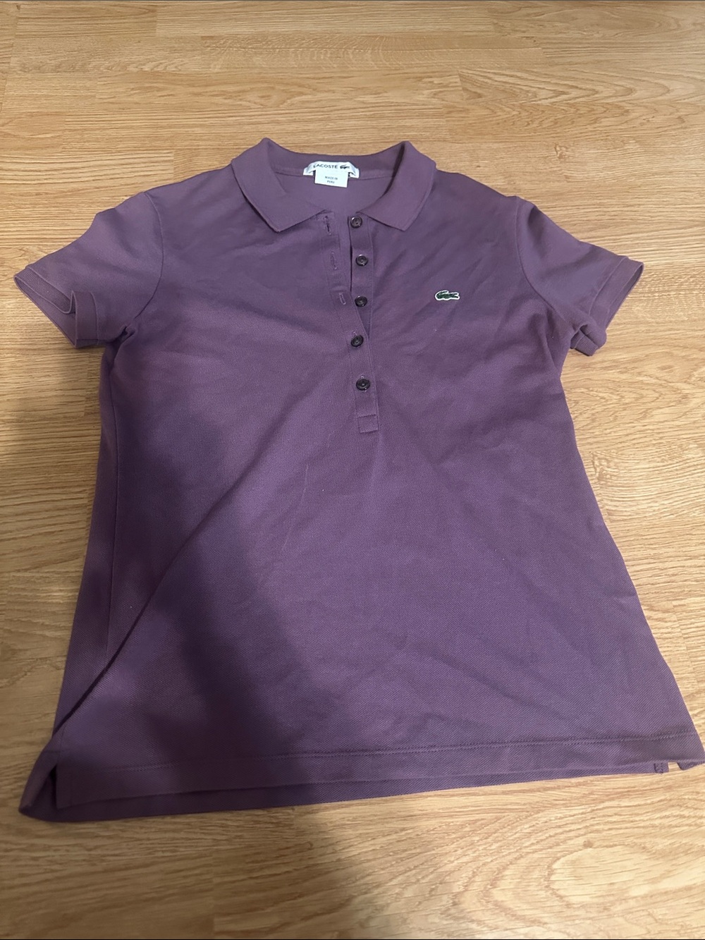 Lacoste Purple Short Sleeve Polo
